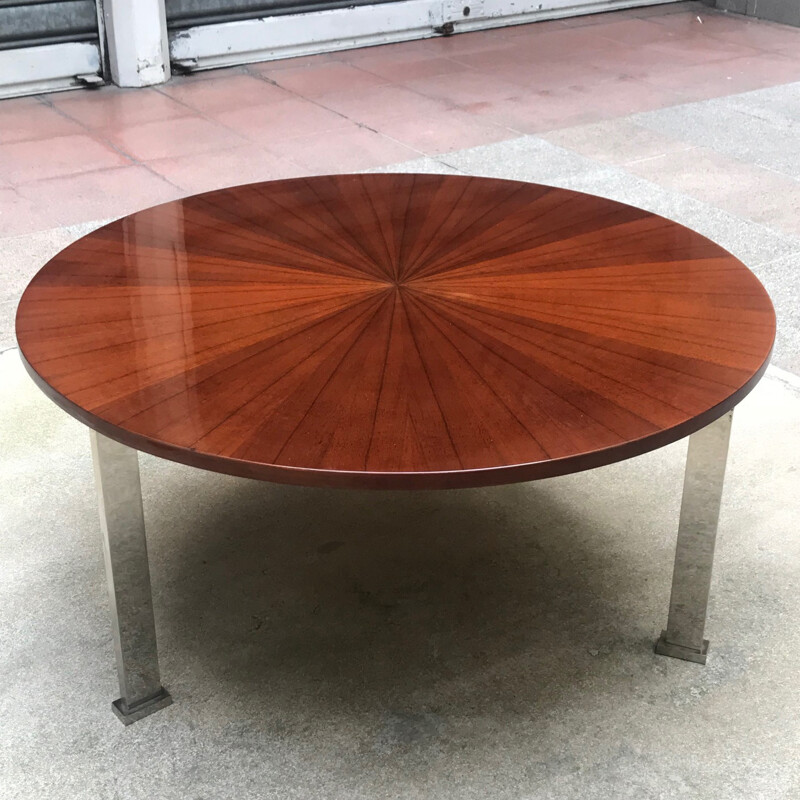 Vintage french coffee table by Jules Leleu - 1960s