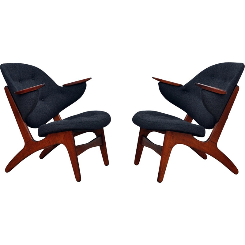 Suite de 2 fauteuils "Modèle 33" par Carl Edward Matthes - 1950
