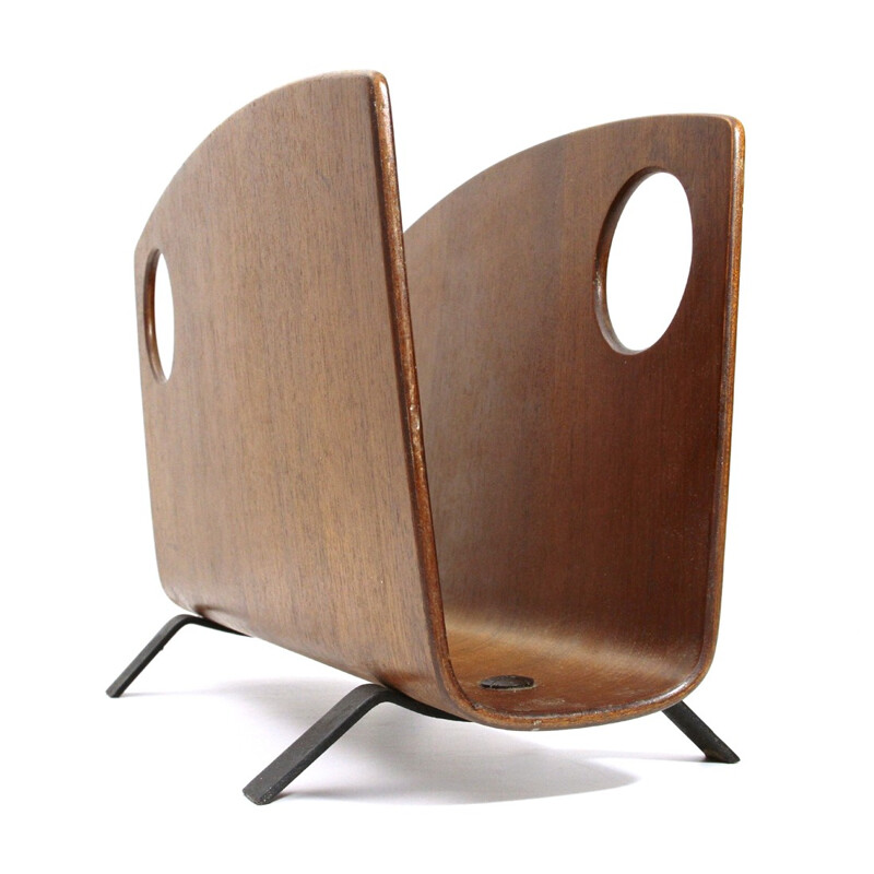 Magazine rack in Plywood by Campo & Graffi for Home - 1950s