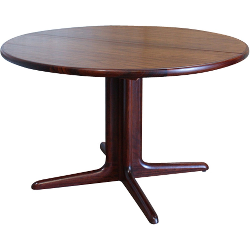 Vintage Danish round dining table in rosewood - 1960s