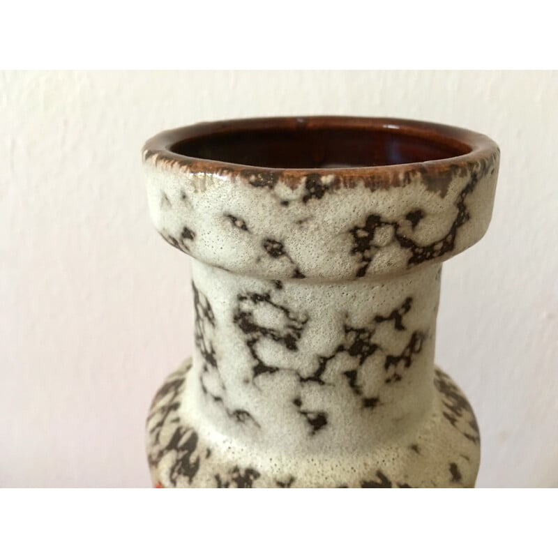 Vase Fat Lava en céramique vintage de W.Germany - 1960