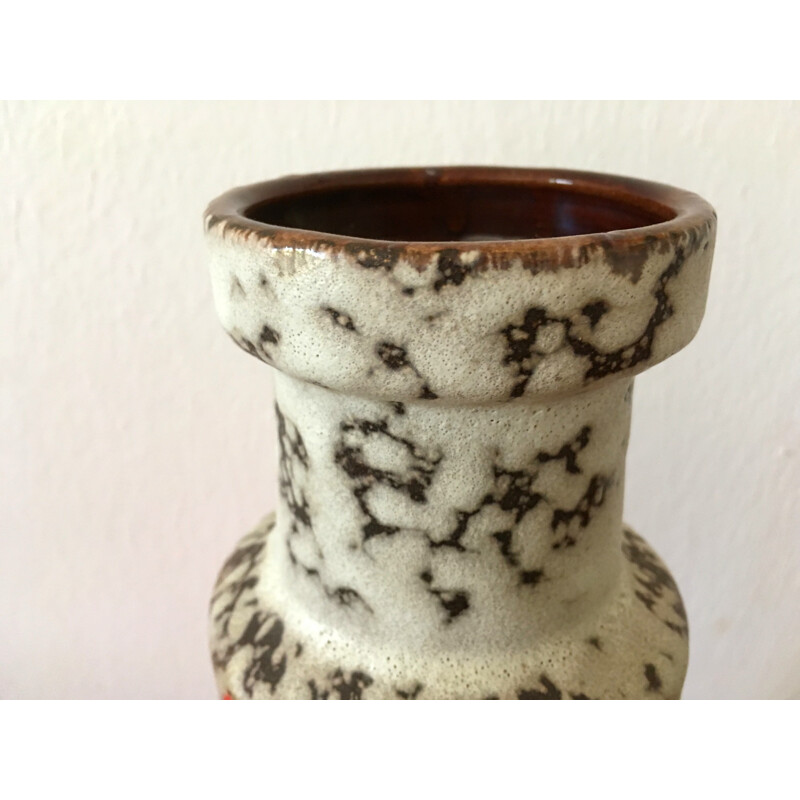 Vintage "Fatlava" ceramic vase by W. Germany - 1960s