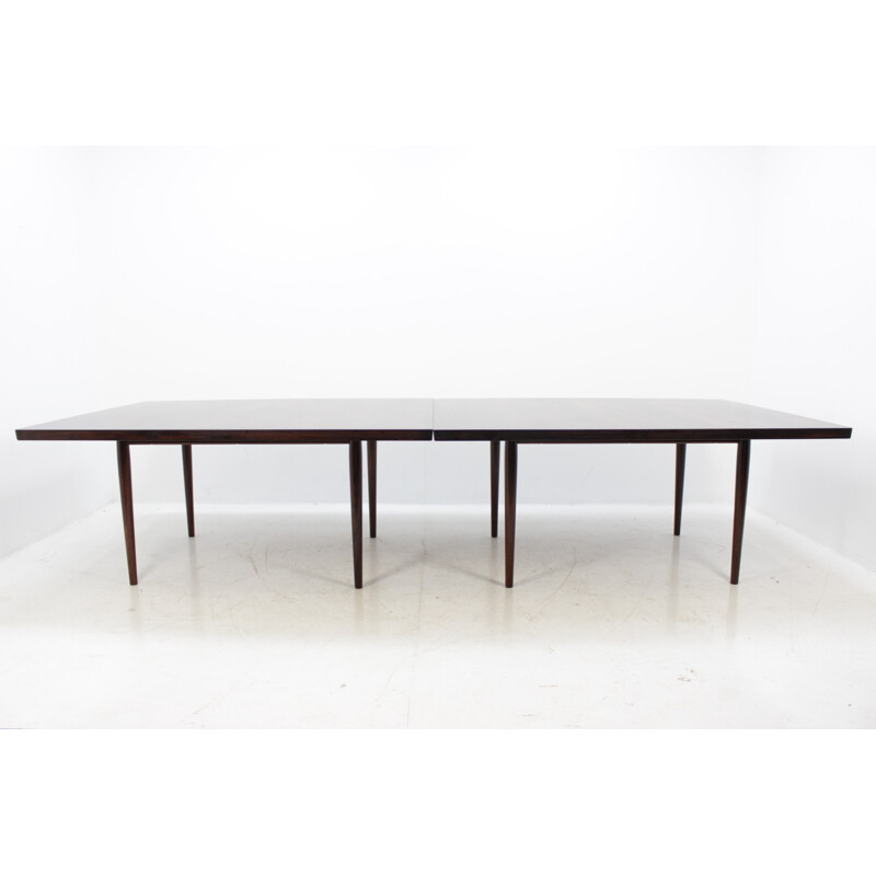 Large Vintage Rosewood Conference Dining Table By Sibast - 1960s