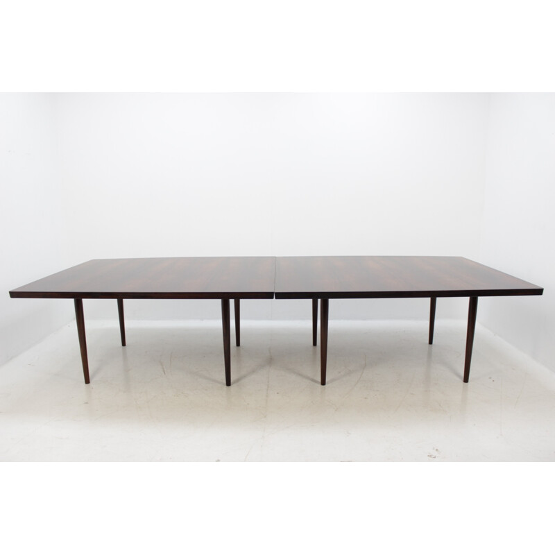 Large Vintage Rosewood Conference Dining Table By Sibast - 1960s