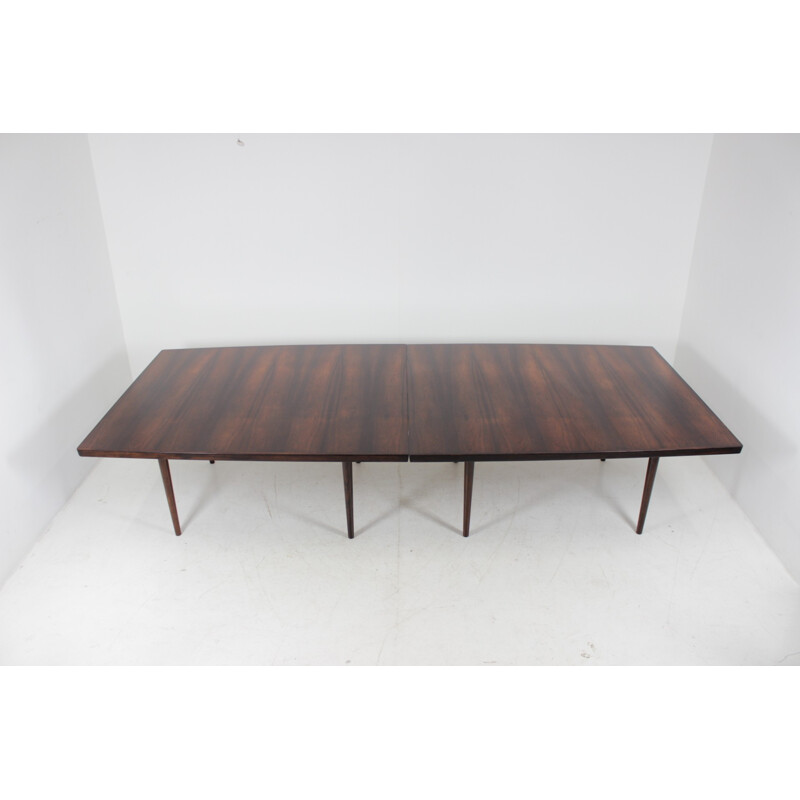 Large Vintage Rosewood Conference Dining Table By Sibast - 1960s