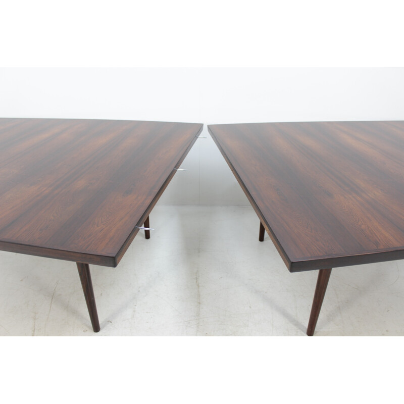 Large Vintage Rosewood Conference Dining Table By Sibast - 1960s