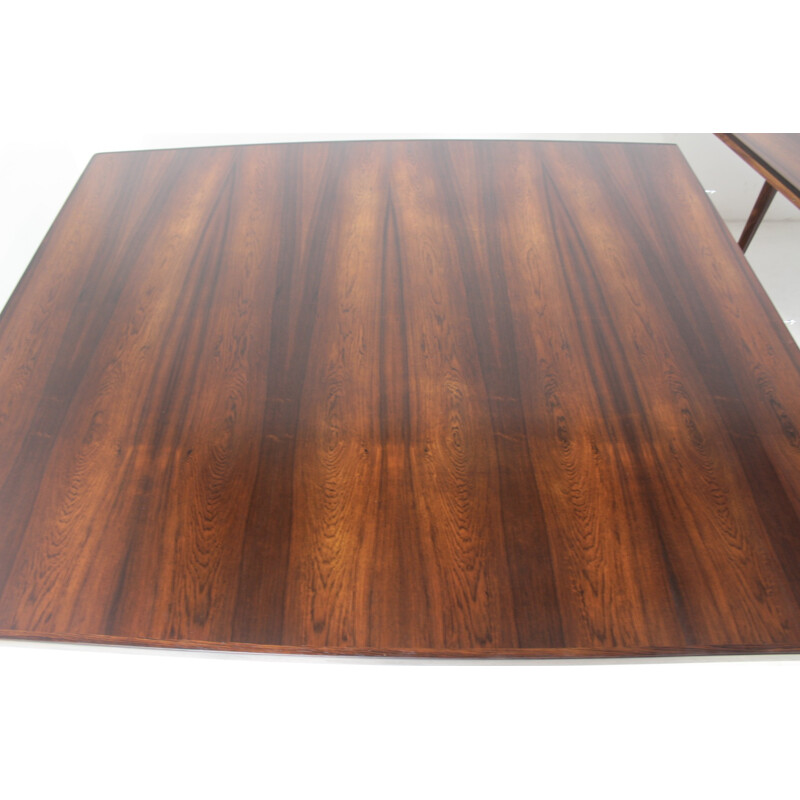 Large Vintage Rosewood Conference Dining Table By Sibast - 1960s