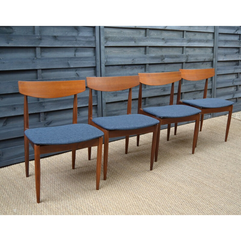 Vintage set of 4 dining chairs by Ib Kofod-Larsen - 1960s