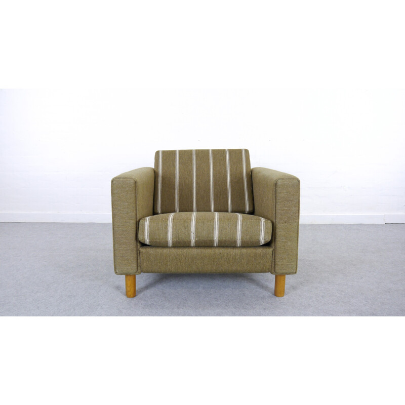 Vintage cubic easy chair GE-300 by Hans Wegner for Getama Denmark - 1960s