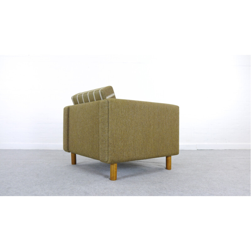 Vintage cubic easy chair GE-300 by Hans Wegner for Getama Denmark - 1960s