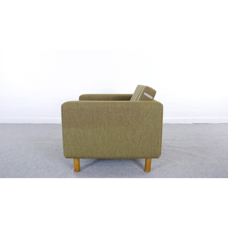 Vintage cubic easy chair GE-300 by Hans Wegner for Getama Denmark - 1960s