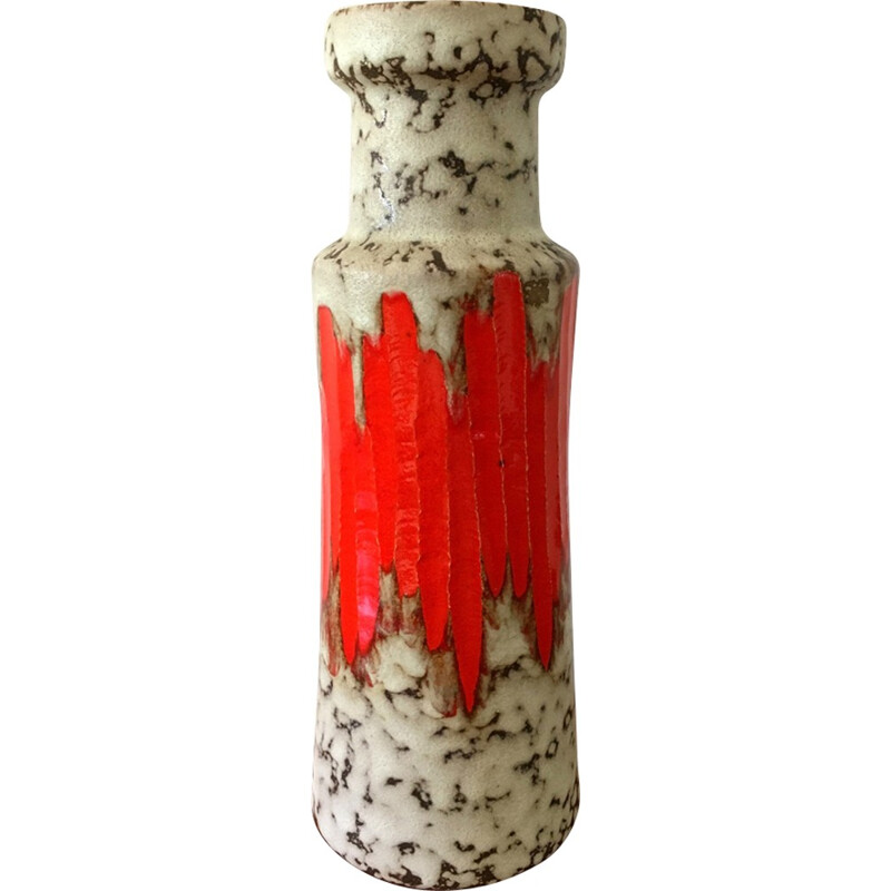 Vase Fat Lava en céramique vintage de W.Germany - 1960