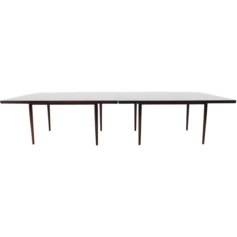 Large Vintage Rosewood Conference Dining Table By Sibast - 1960s