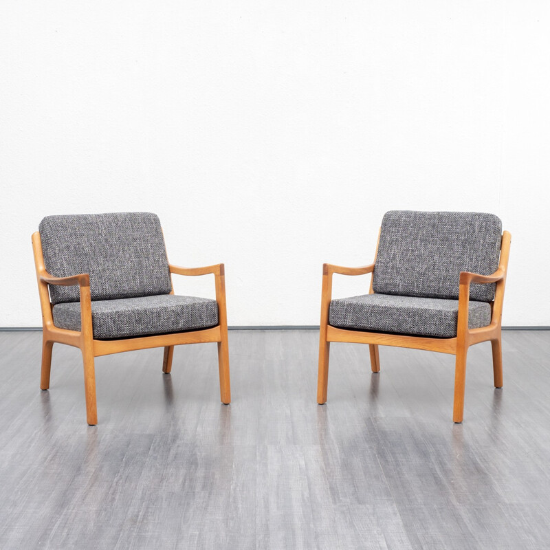 Vintage "Senator 166" armchair by Ole Wanscher for France & Son - 1960s