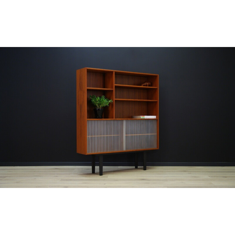 Cabinet with glass danish design vintage - 1960s