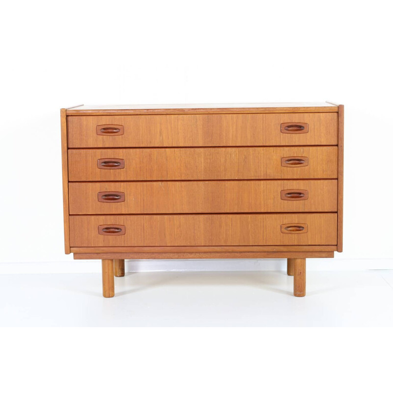 Danish Teak Vintage Chest of drawers with 4 drawers - 1960s