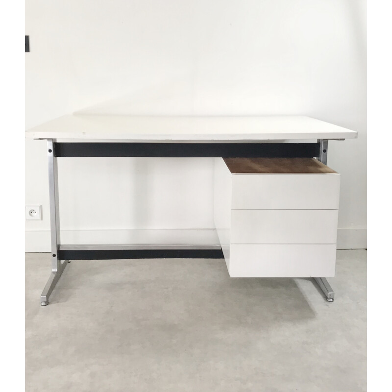 Vintage Desk with 3 drawers by Etienne Fermigier - 1970s
