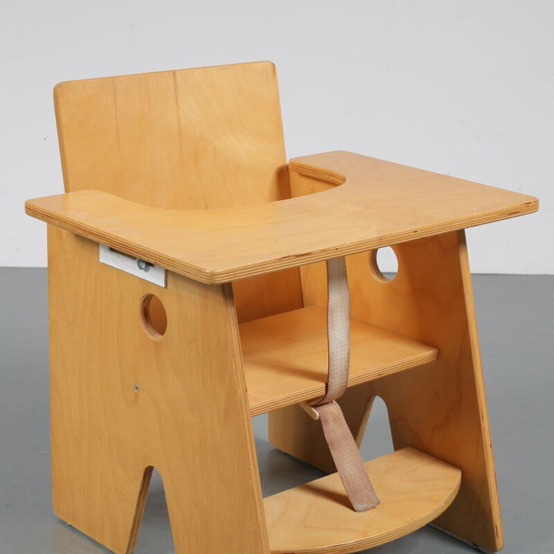 Vintage dutch children chair - 1960s 