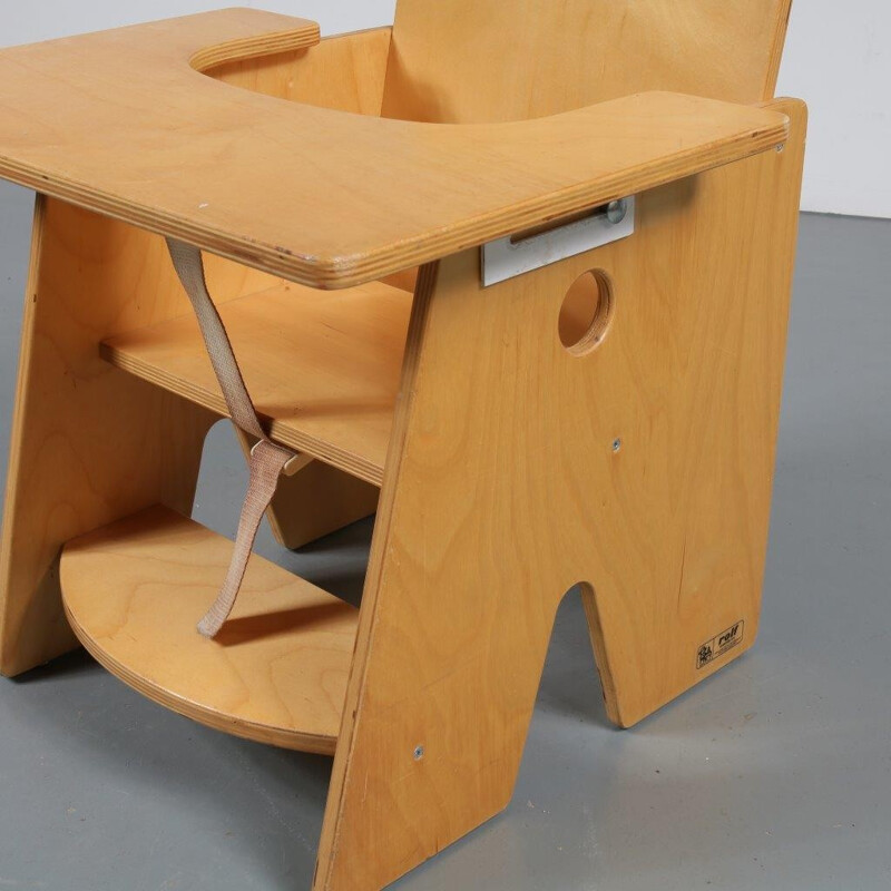 Vintage dutch children chair - 1960s 