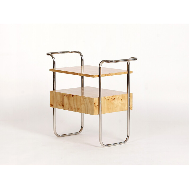 Vintage Birch Veneered Console Table - 1950s