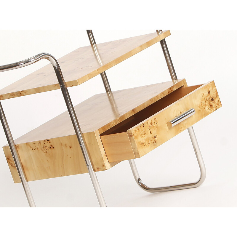 Vintage Birch Veneered Console Table - 1950s