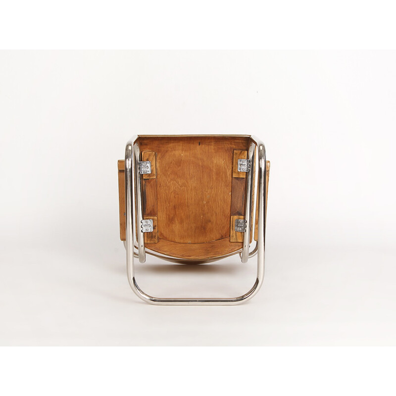 Vintage stalen stoel van Vichr - 1930