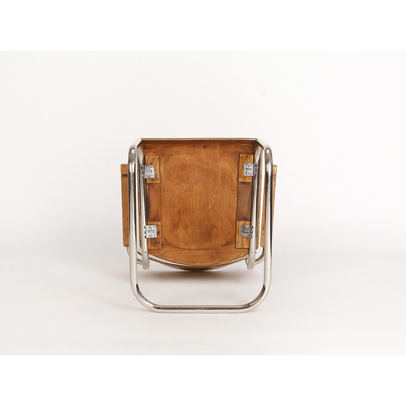 Vintage Tubular Steel Chair by Vichr - 1930s