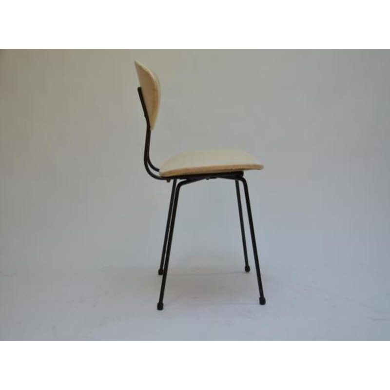 Vintage Metal chair by Rudolf Wolf - 1950s