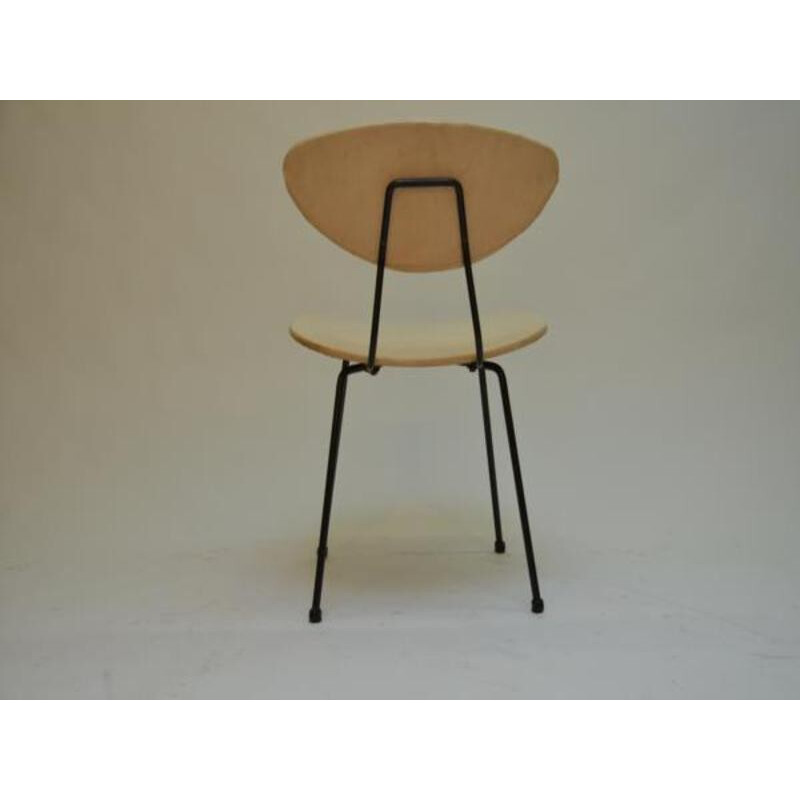 Vintage Metal chair by Rudolf Wolf - 1950s