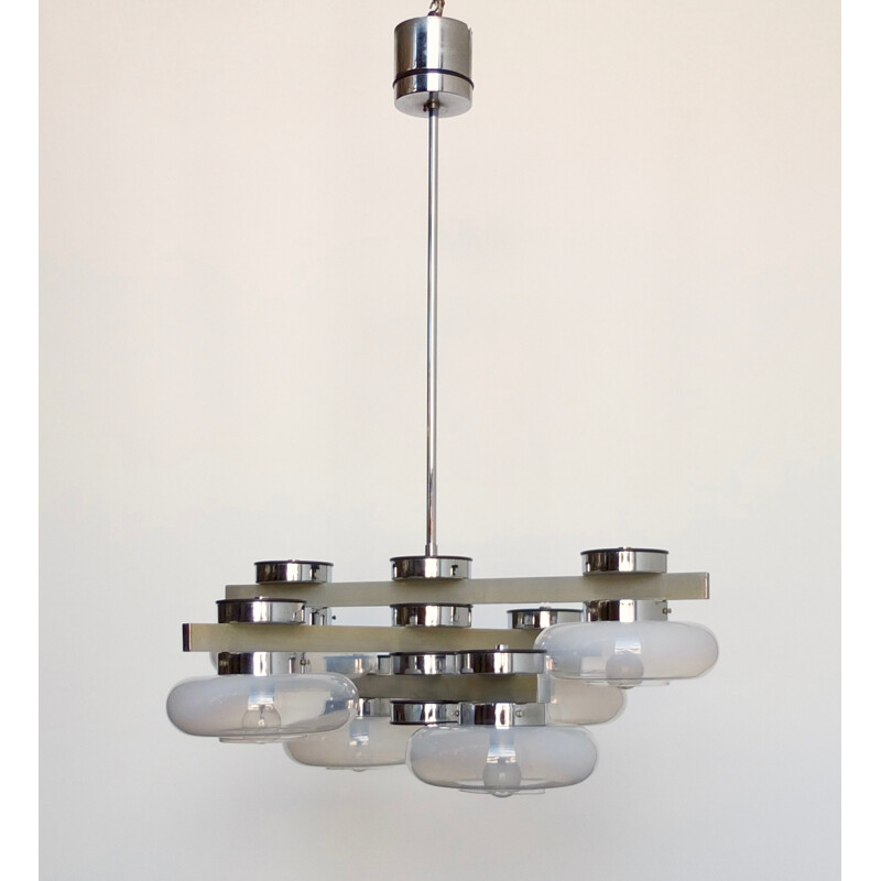 Vintage Chandelier with Five Bulb - 1970s