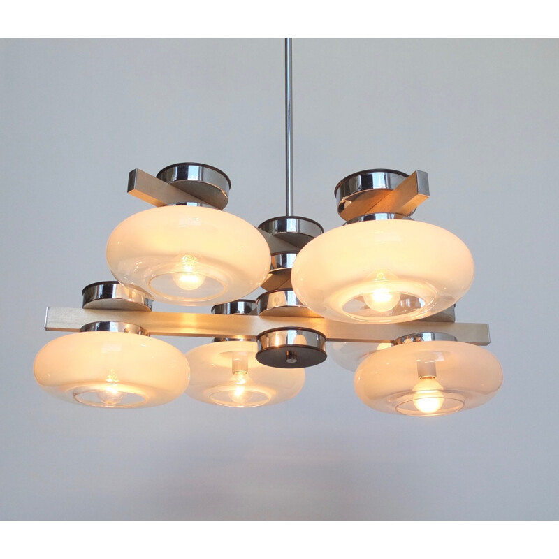 Vintage Chandelier with Five Bulb - 1970s