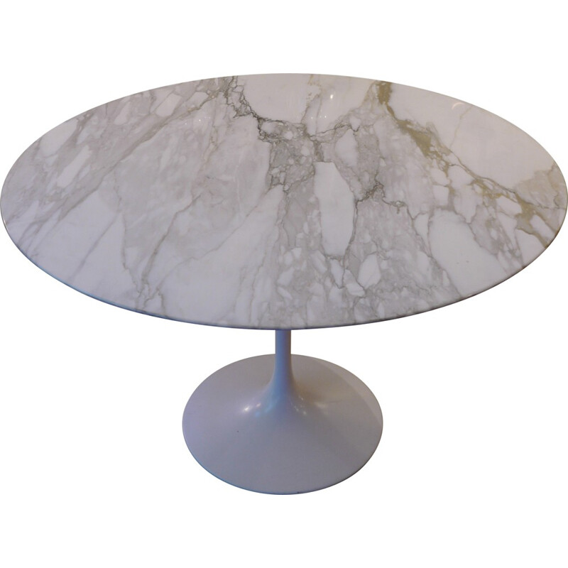 Tulip table in calacata marble, Eero SAARINEN - 1970s