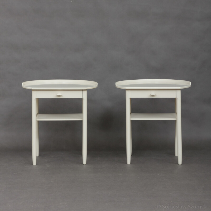 Suite de 2 tables de chevet Vintage de Sven Engström et Gunnar Myrstrand - 1960