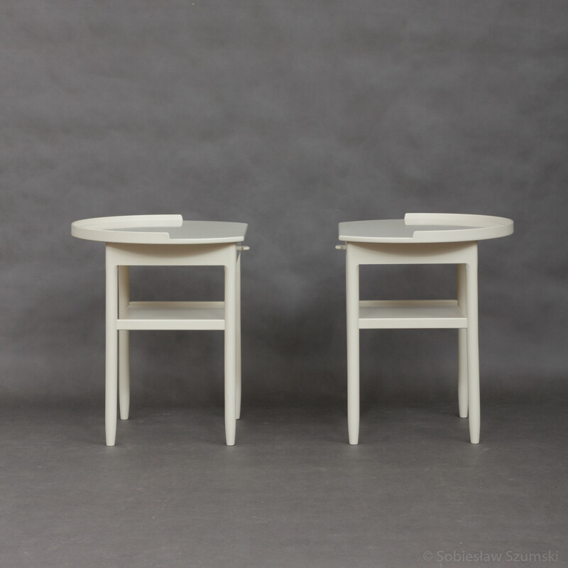 Suite de 2 tables de chevet Vintage de Sven Engström et Gunnar Myrstrand - 1960