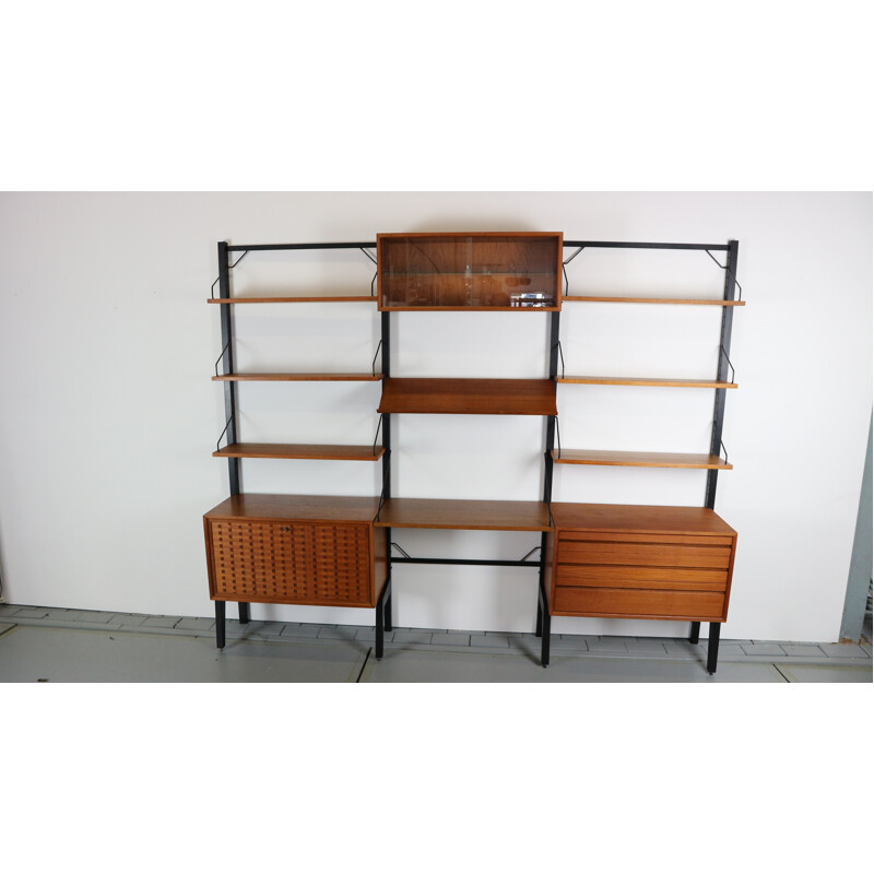 Vintage "Royal" free standing Wall Unit by Poul Cadovius for Cado - 1960s