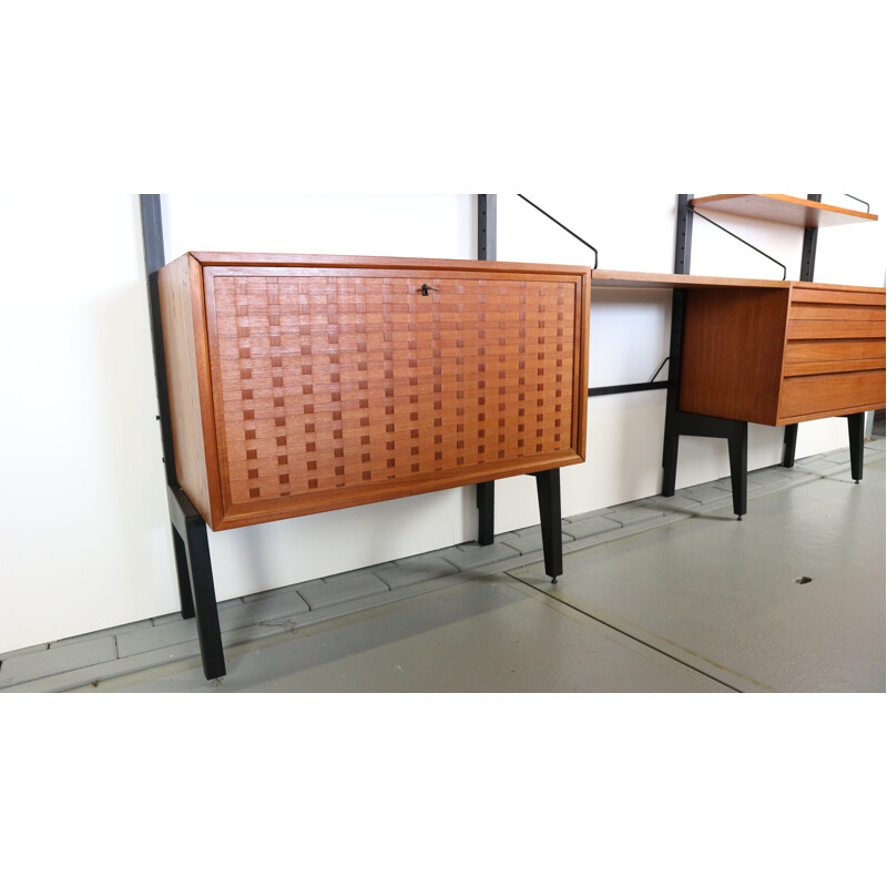 Vintage "Royal" free standing Wall Unit by Poul Cadovius for Cado - 1960s