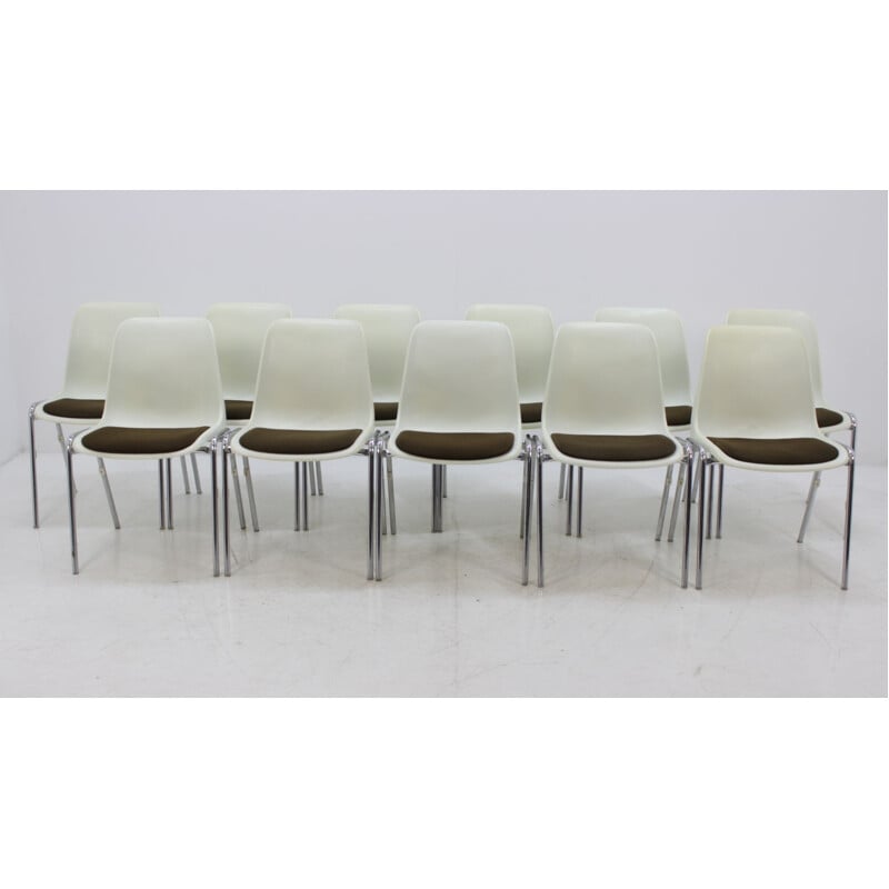 Set of 11 vintage "Europa" chairs by Helmut Starke - 1980s