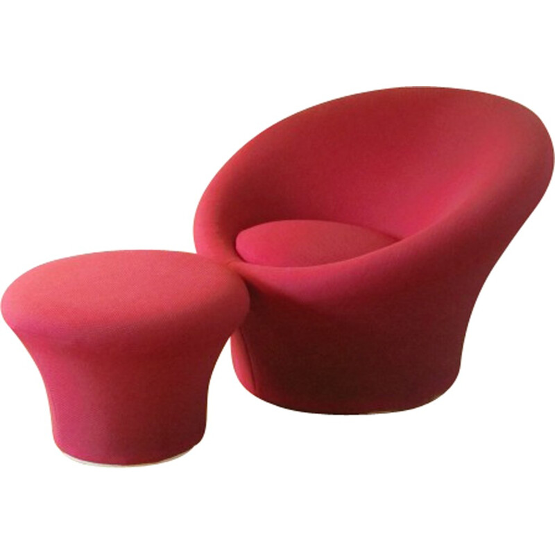 Armchair Mushroom and its footrest, Pierre PAULIN - 1960s