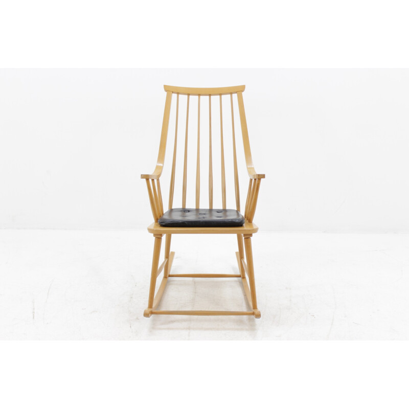 Vintage scandinavian rocking chair - 1970s.