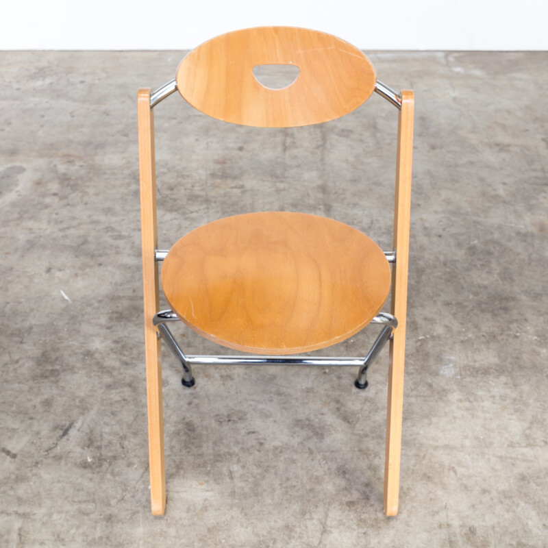 Set of 2 folding chairs by Ruud Jan Kokke for Kembo - 1980s