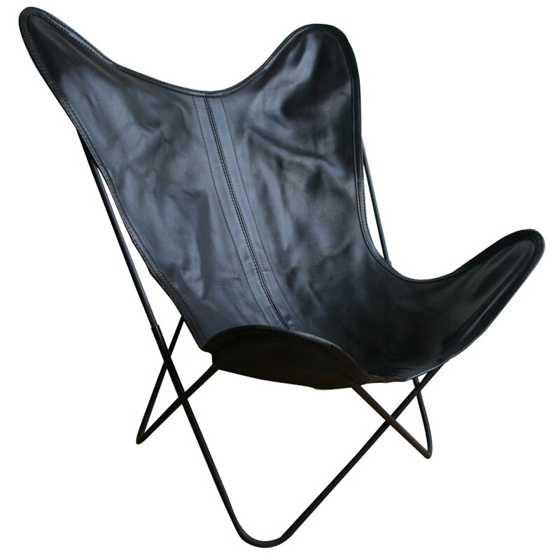 Butterfly armchair in metal and leather, KURCHAN, FERRARI-HARDOY and BONET - 1980s