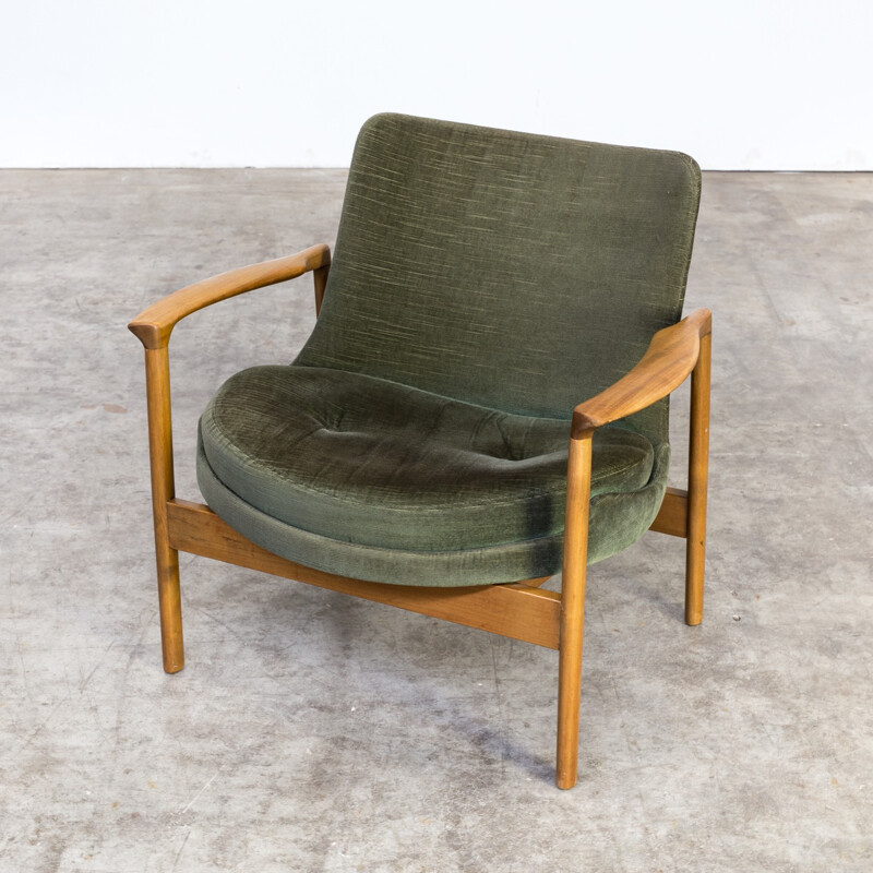 Fauteuil lounge "Elizabeth" vert par Ib Kofod Larsen pour France & Son - 1960