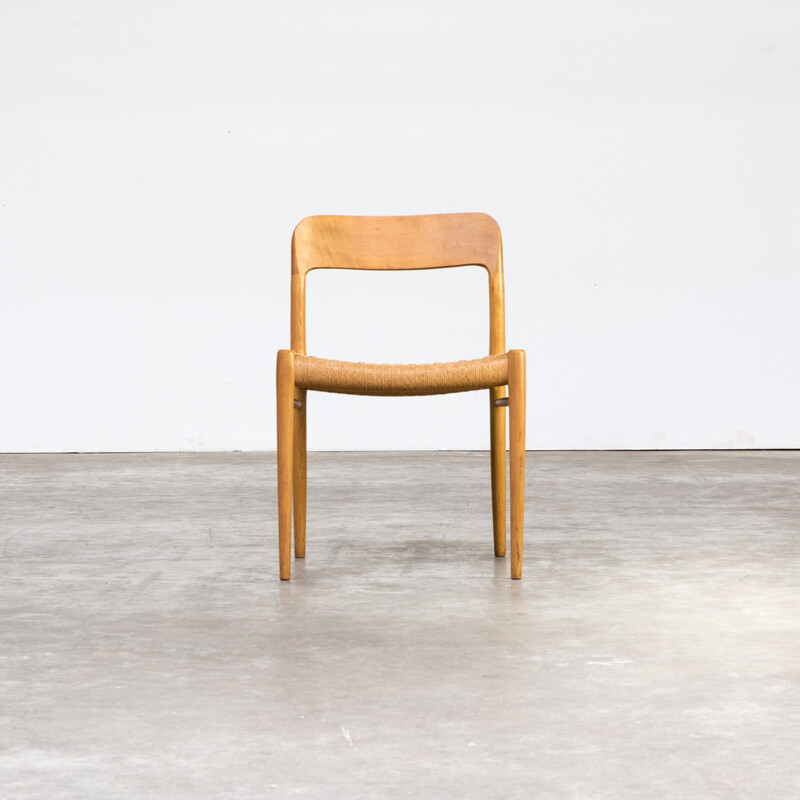 Suite de 6 chaises à repas "modèle 75" de Niels O. Møller pour J.L. Møller - 1960s