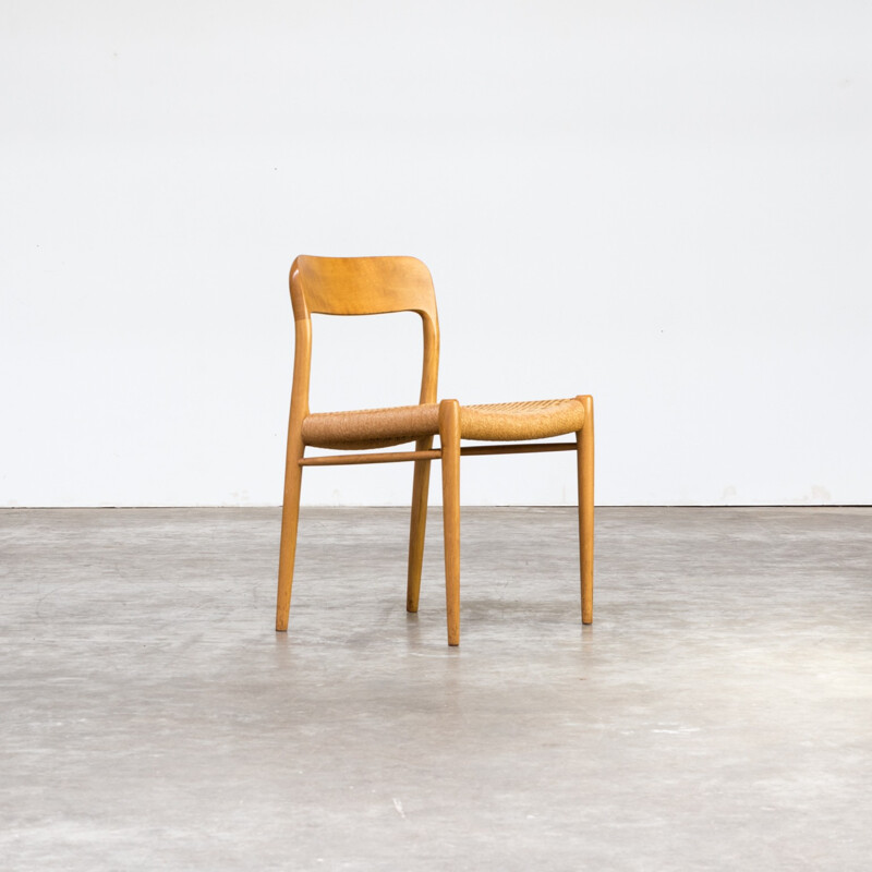 Set of 6 "model 75" dining chairs by Niels O. Møller for J.L. Møller - 1960s