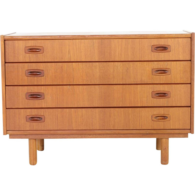 Danish Teak Vintage Chest of drawers with 4 drawers - 1960s