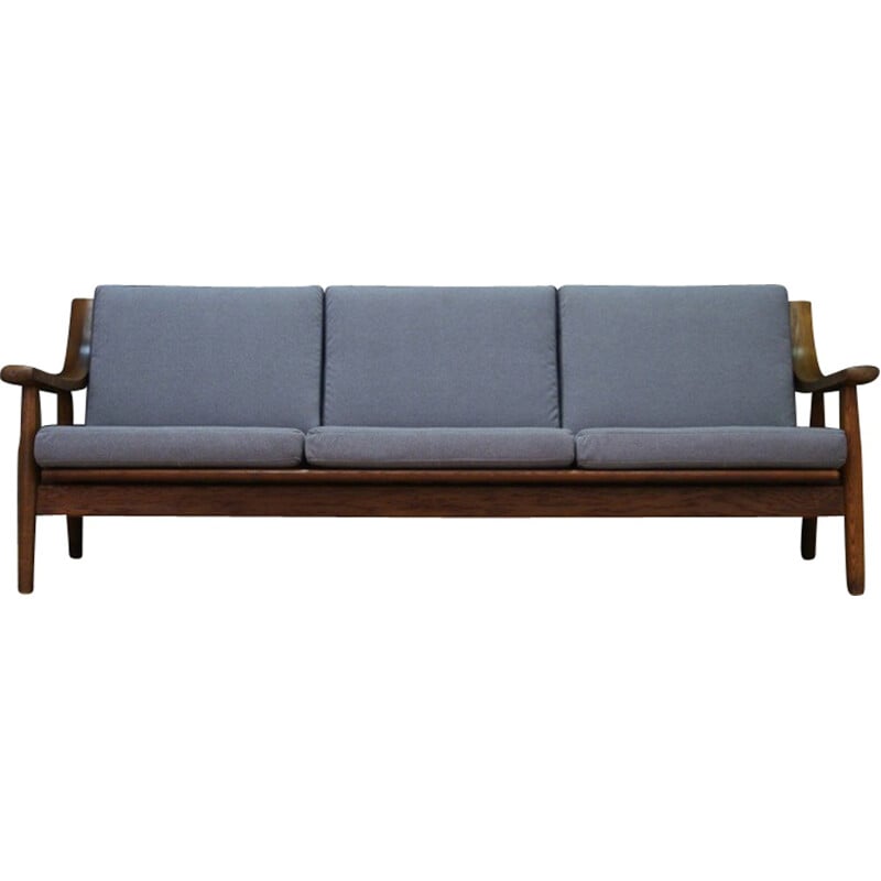 Vintage Danish Sofa in blue color by H.J. Wegner - 1960s