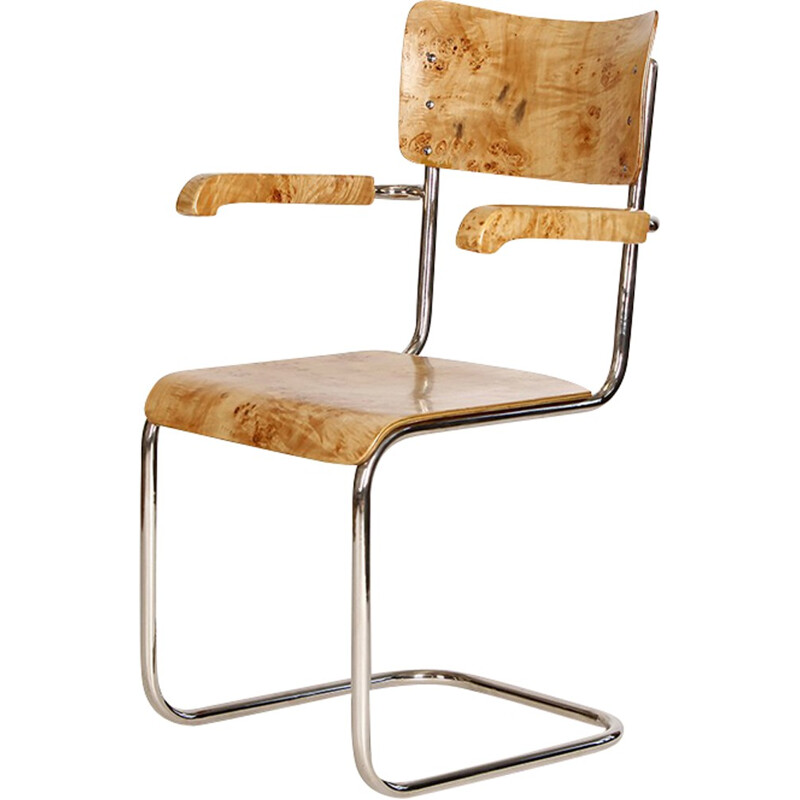 Vintage-Stuhl aus Stahlrohr von Vichr - 1930