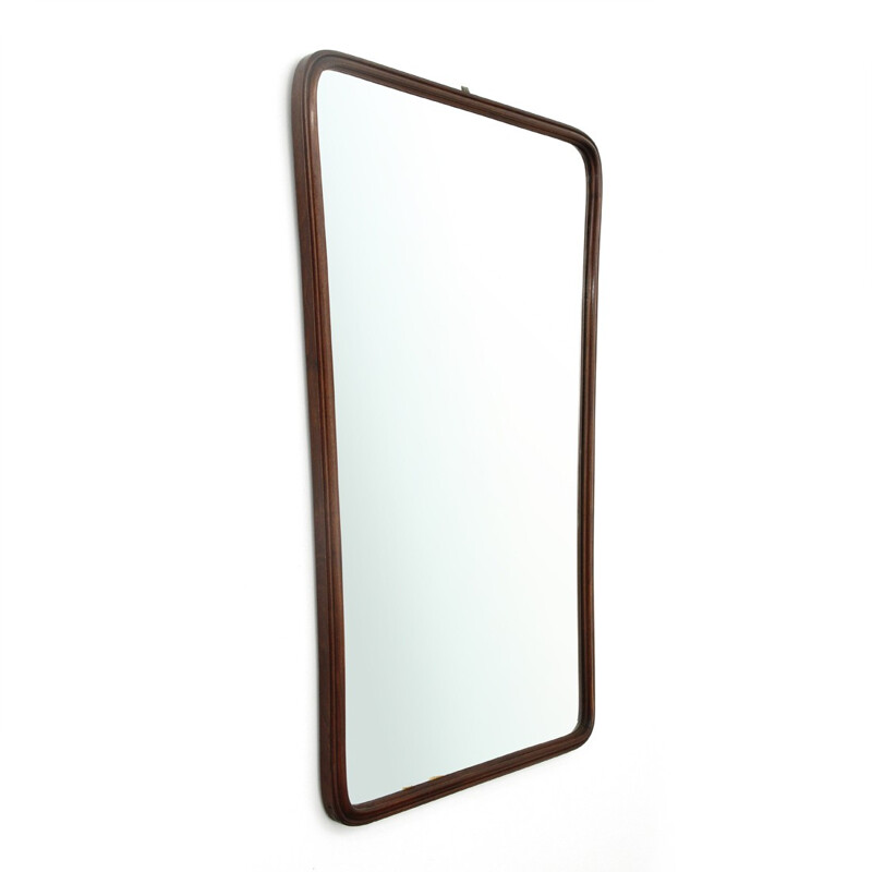 Italian mirror with wooden frame - 1950s