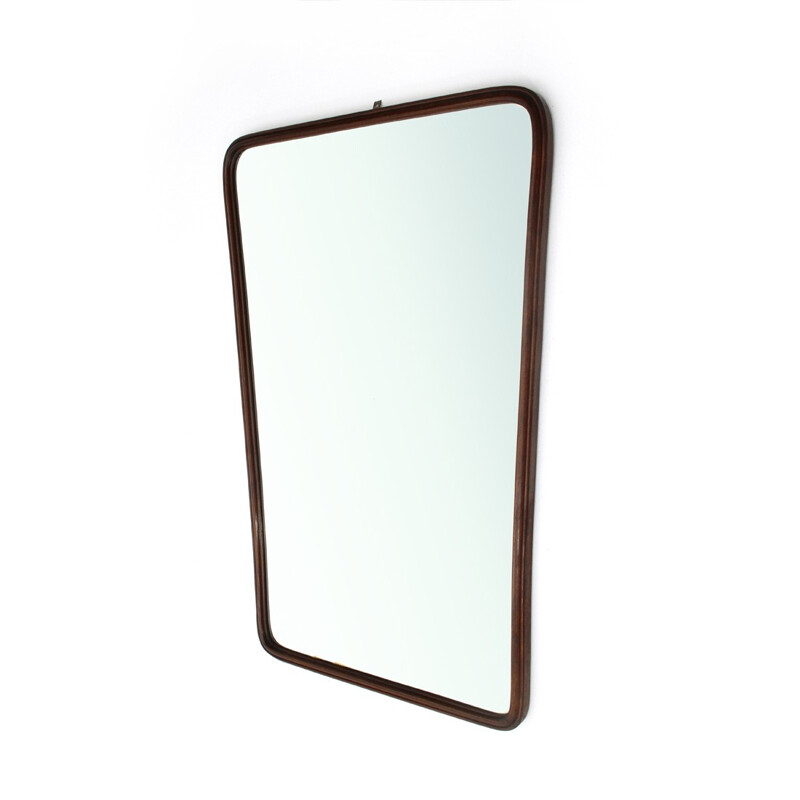 Italian mirror with wooden frame - 1950s