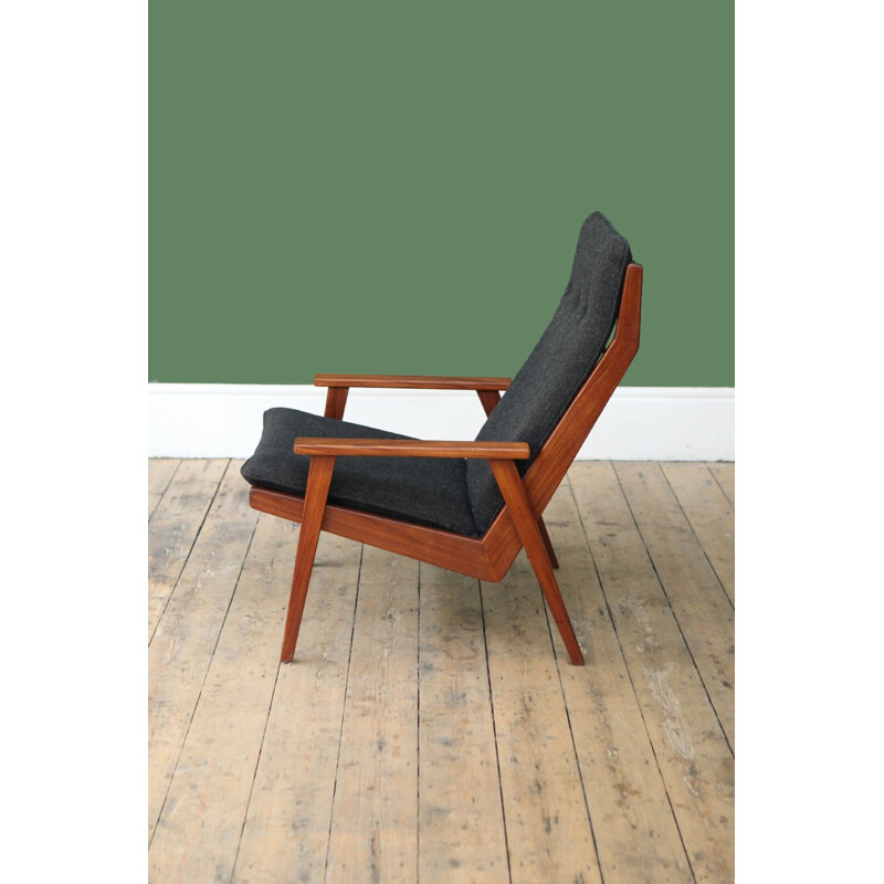 Fauteuil "Lotus" vintage en teck par Rob Parry - 1960